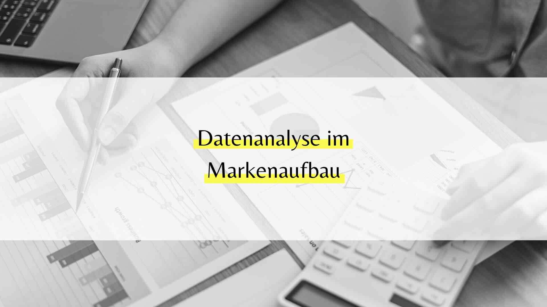 Datenanalyse im Markenaufbau: Wie Daten den Markenaufbau beeinflussen