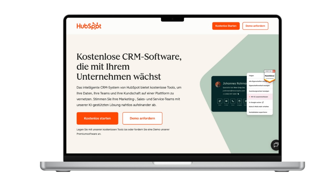HubSpot CRM vs. Oddo für produzierende Betriebe
