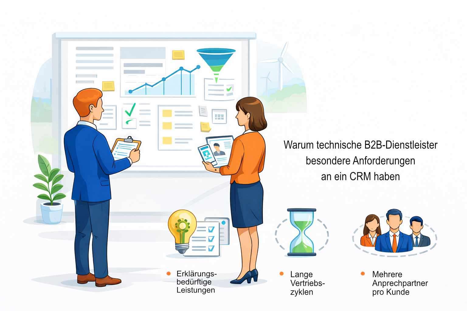 Anforderungen an CRM von technischen B2B-Unternehmen