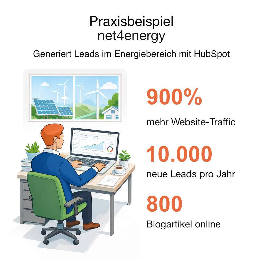 HubSpot CRM Fallbeispiel Net4Energy