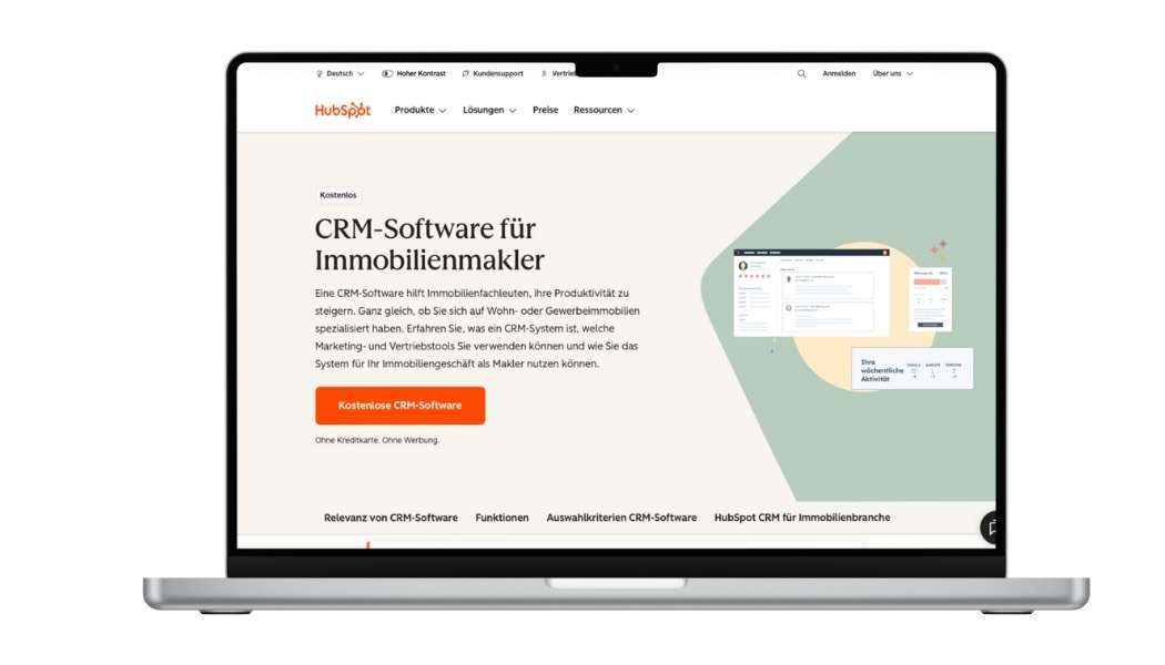 Hubspot-CRM für Maklerbueros im Mittelstand-Montagsbuero