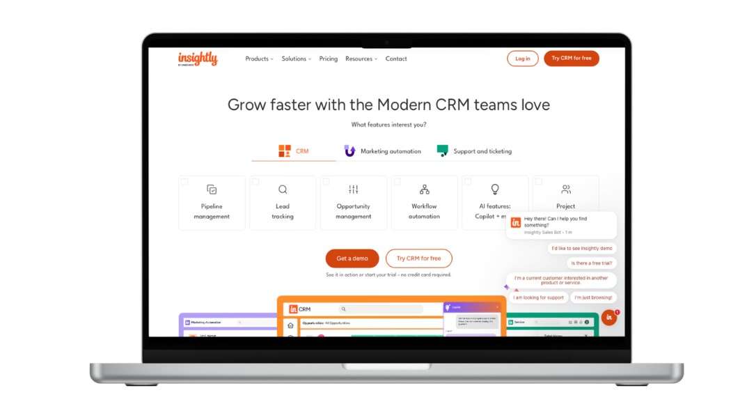 Lead-Management CRM B2B-HubSpot vs. Insightly