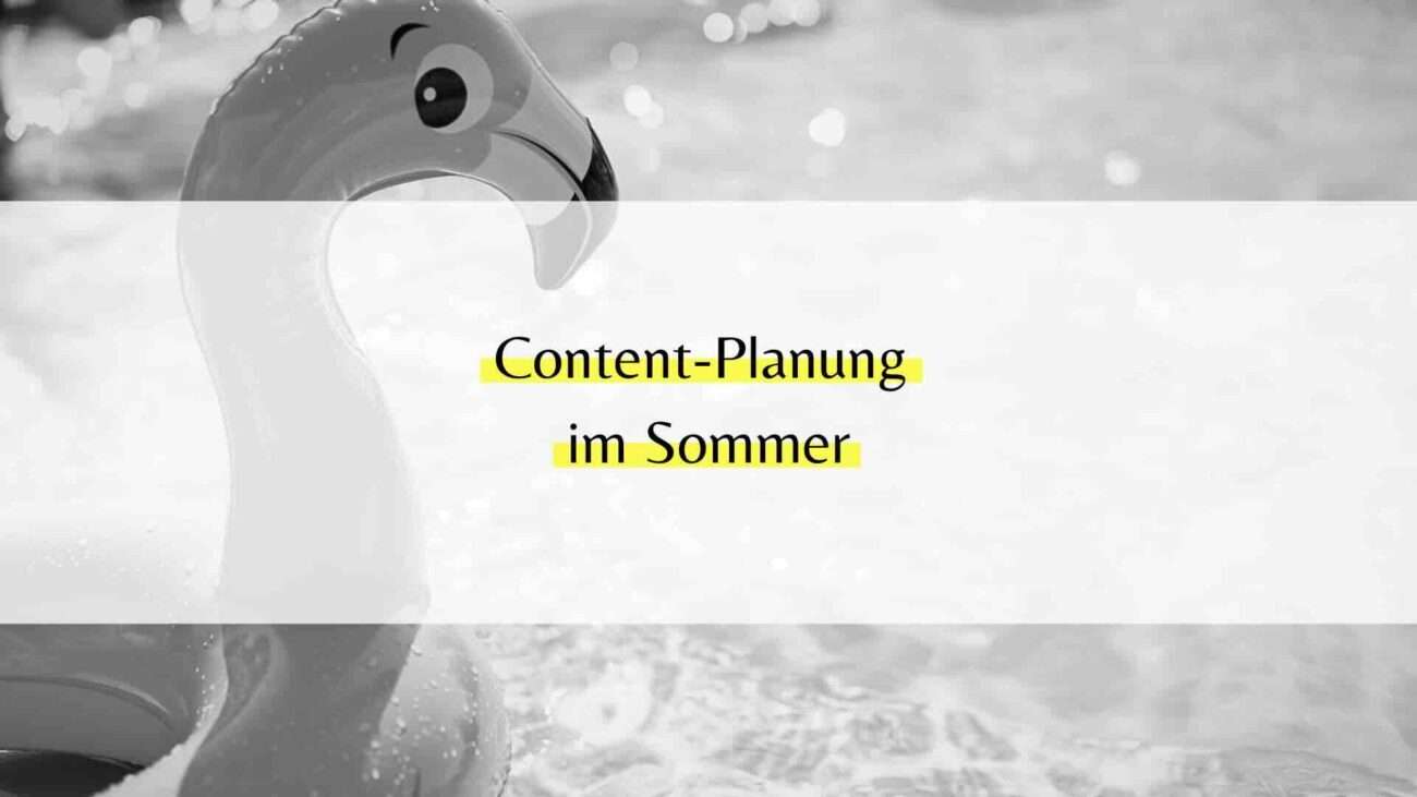 Content-Planung Sommer