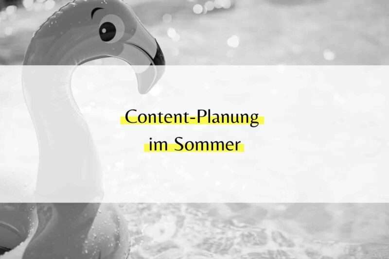 Content-Planung Sommer