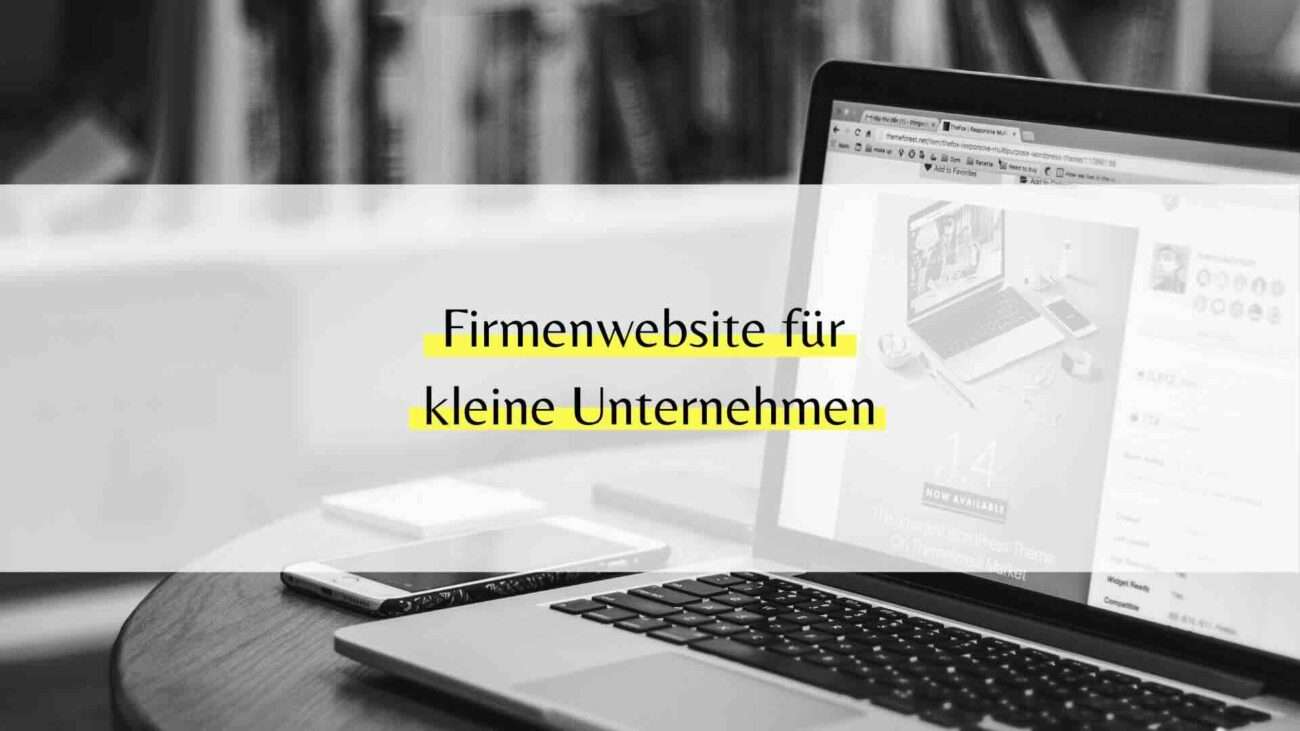 Firmenwebsite für kleine Unternehmen